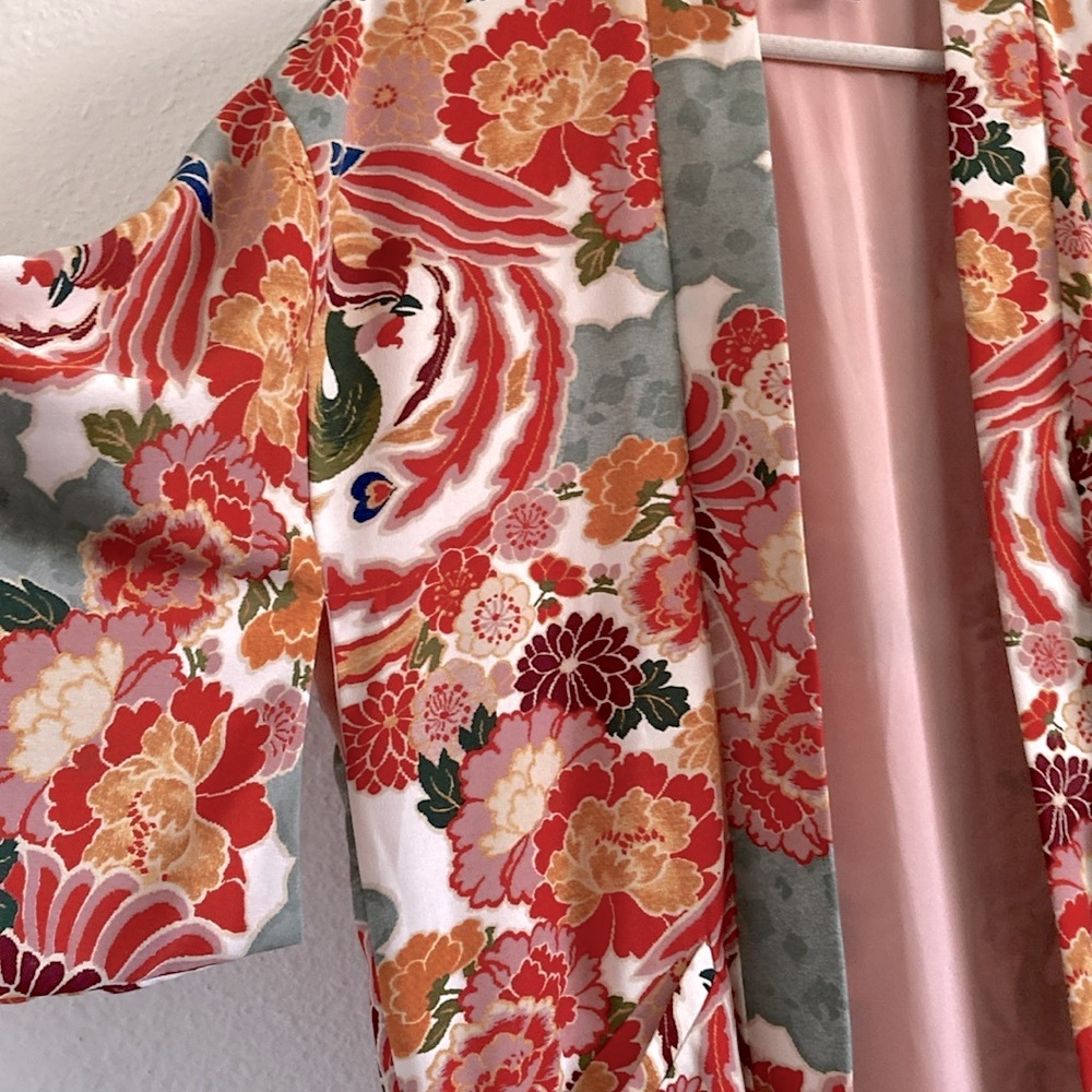 ZARA TRF Floral Kimono Open Front Duster - Picture 4 of 11